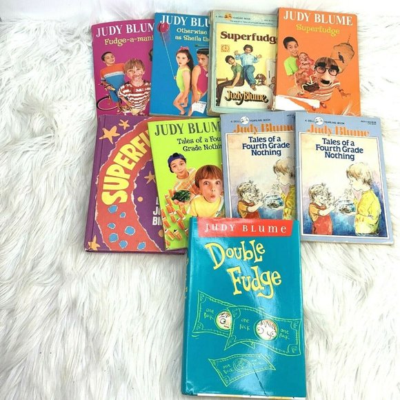 Judy Blume Book Lot of 9 Hardcover Paperback Vintage Superfudge Sheila the Great - Picture 1 of 3